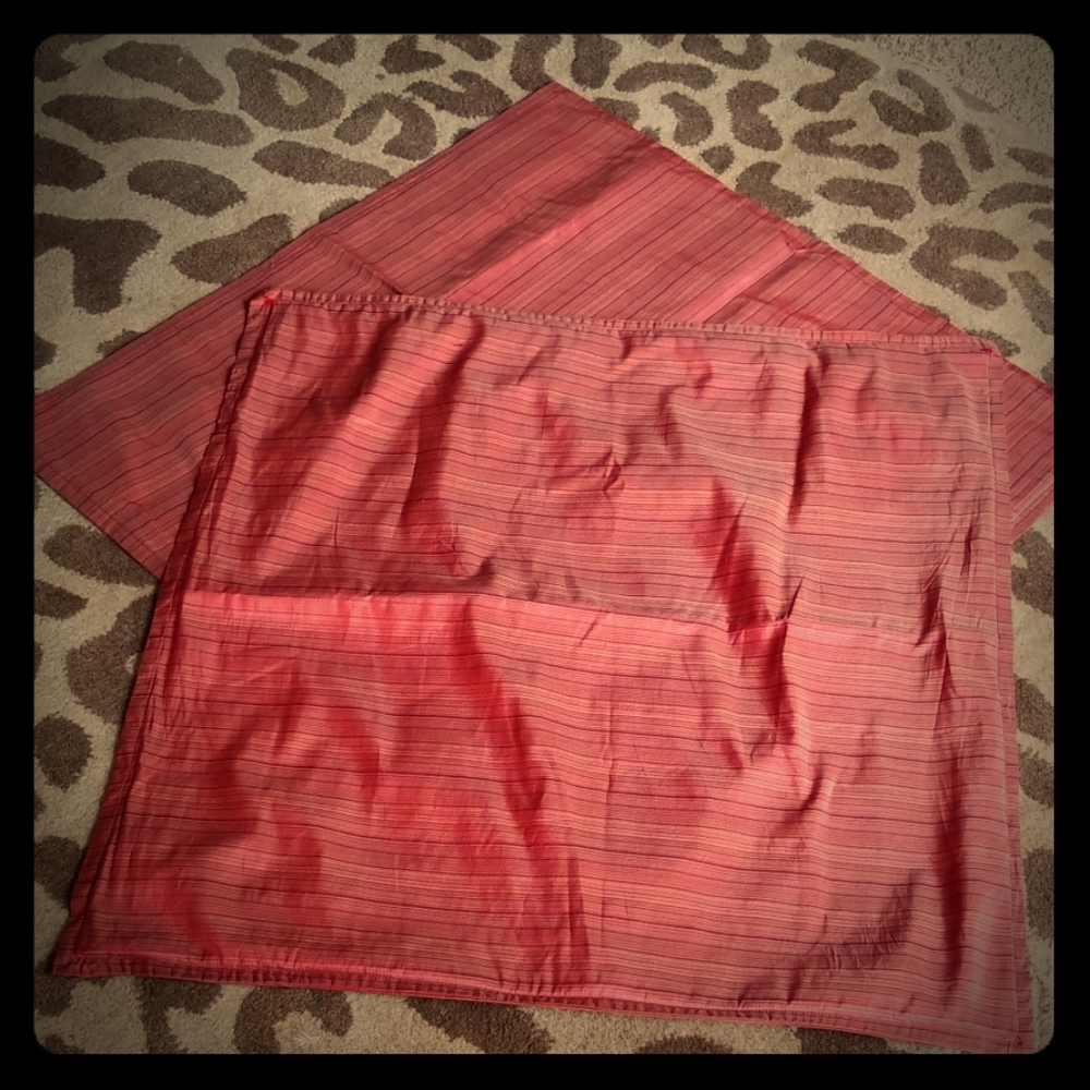 Pair of Satin Euro Shams